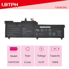 Batería de Repuesto C41N1541 para Asus ROG Strix GL702V GL702VT GL702VM Series 0B200-02070000 4ICP4/59/13 15.2V - LBTECH