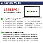 Batería de Repuesto L22B3PG4 para Lenovo ThinkPad E14 Gen 5 2023/Gen 6 2024/E16 Gen 1 3
