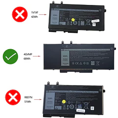 Batería de Repuesto 4GVMP para Dell Latitude 5400 5410 5500 Precision 3540 3550 Inspiron 7590 - LIXIEKE