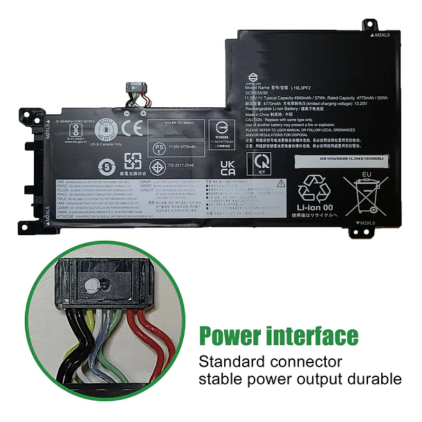 Batería de Repuesto L19L3PF2 para Lenovo IdeaPad 5 15ABA7 15ALC05 15ARE05 15IAL7 15IIL05 15ITL05 Series - JIAZIJIA 3