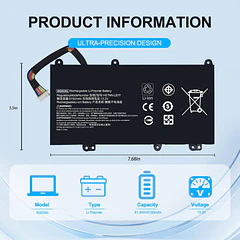 Batería de Repuesto C31N1636 para HP Envy M7 M7-U009DX M7-U109DX 17T-U000 CTO 17-U273CL 17-U275CL 17-U163CL - Bituoer