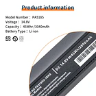 Batería de Repuesto PA5185 para //Satellite/C50/C55/C55D/C55T/S55/S55T/L55/L55D/L55T/C55-B5200/B5270/B5299/B5300/B5302/C55D-B5310/E45-B4100/P/N:PA5184U-1BRS/PA5195U-1BRS/PA5186U-1BRS - YEAfEAti 5