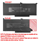Batería de Repuesto DJ1J0 para DELL Latitude 12 7000 7280 7380 7480 Tablet 2