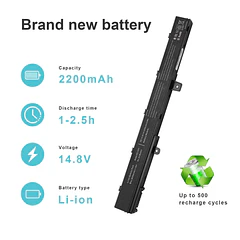 Batería de Repuesto X453 para X551 X551C X551CA X551M X551MA 0B110-00250100 X551M D550CA-RS31 F451CA F551CA-SX080H - Fancy Buying