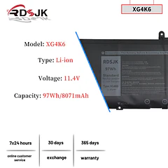 Batería de Repuesto A32N1511 para Dell XPS 17 9700 9710 9720 9730 Precision 5750 5760