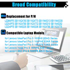 Batería de Repuesto para Lenovo IdeaPad Pro 5 16IRH8 16APH8 16ARP8 Yoga Pro 9 3
