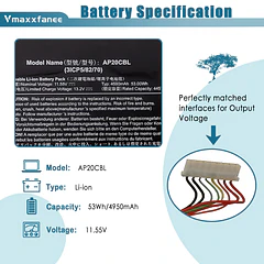 Batería de Repuesto AP20CBL para Acer Aspire 5 A515-46 A515-45 Swift 3 SF314-43 SF314-511 Aspire - Vmaxxfanee
