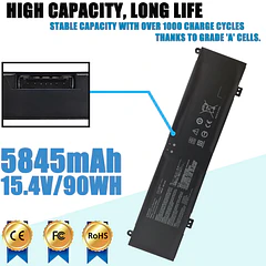 Batería de Repuesto C41N2013 para Asus Rog Strix G15 G513 G513R G513IR G513IM G513QM G513QR - LAQUEENA