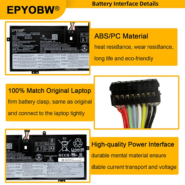 Batería de Repuesto L21D4PH0 para Lenovo IdeaPad Yoga 9-14IAP7 82LU / Yoga 9-14IRP8 83B1 Series - EPYOBW 4