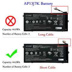 Batería de Repuesto AP13J7K para Acer Chromebook 514 CB514-1H CB514-1HT CB514-1H-C0F0 CB514-1H-C0FF / ChromeBook C740 - EPYOBW
