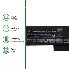 Batería de Repuesto VS08XL para Hp ZBook Fury 16 G9 Series 95Wh - JIAZIJIA