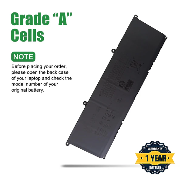 Batería de Repuesto RWFFJ para XPS 16 9640 2024 D1948TS D1848TS D2968TS D1968TS Series Notebook - JIAZIJIA RWFFJ 4