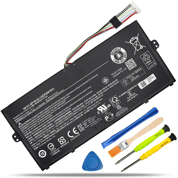 Batería de Repuesto AP16L8J para Acer Chromebook Spin 311 CP311-3H CP311-3H-A14P Spin 513 R841T-S98A CP513-2H-K62Y - RHKRKQN 1