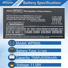 Batería de Repuesto JPFMR para HP EliteBook 860 G9 ZBook Firefly 16 G10 Series M73470-005 - AURUNHO 2