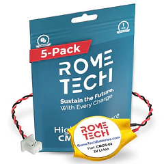 Batería CMOS RTC de Repuesto para Dell XPS 12 9Q23, 15 L521X, 15Z L511Z - Laptop - Rome Tech