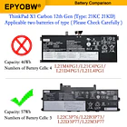 Batería de Repuesto L22D3P77 para diversos equipos compatibles según modelo L22D3P77 - EPYOBW 3