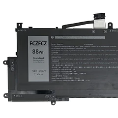 Batería de Repuesto TVKGH para Dell Latitude 9510 9520 Latitude 9520 2-in-1 Series N7HT0 V5K68 - FCZFCZ TVKGH