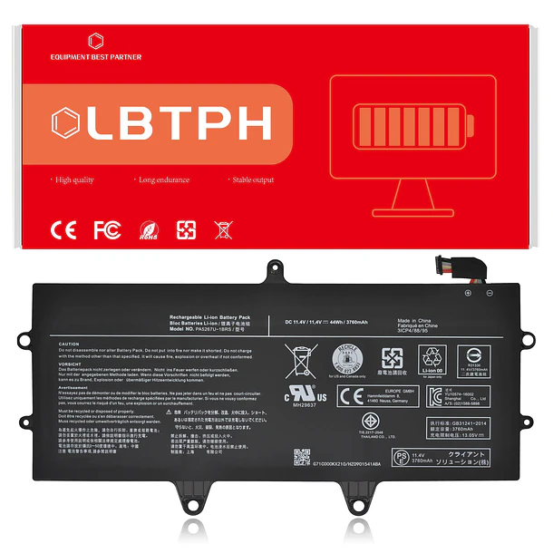 Batería de Repuesto PA5267U-1BRS para Toshiba Portege X20W-D-10Q X20W-D-11N X20W-D1252 -E-10X -D-14G -E-BTO -D-10R X20W-E - LBTECH 1