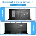 Batería de Repuesto JK6Y6 para Dell Venue 11 Pro Keyboard Dock D1R74 Series(7.4V 28Wh) - HBFVG 5