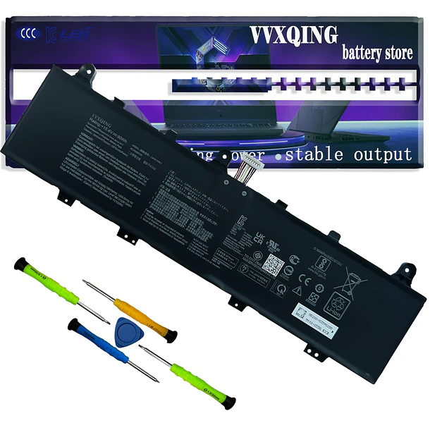 Batería de Repuesto C41N1906-3 para ROG Zephyrus Duo 15 GX550 SE(GX551) Series 0B200-03590000 B0B200-03620000 4ICP5/63/133 - VVXQING 1