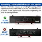 Batería de Repuesto C41N2101 para ASUS ROG Zephyrus G14 GA402 GA402R Zenbook Pro 14 Duo 2