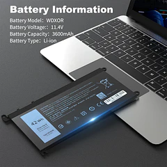 Batería de Repuesto WDXOR para Dell Inspiron 13 15 17 - Bituli