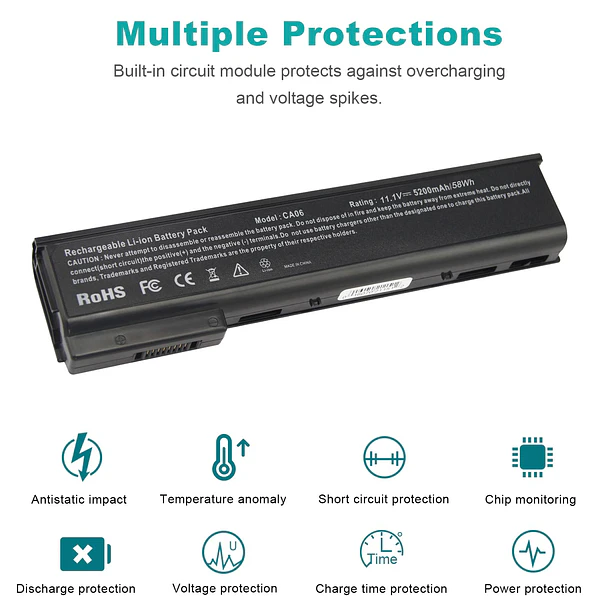 Batería de Repuesto CA06 para HP CA06 Notebook Battery HP ProBook 640 645 650 655 - Fancy Buying 4