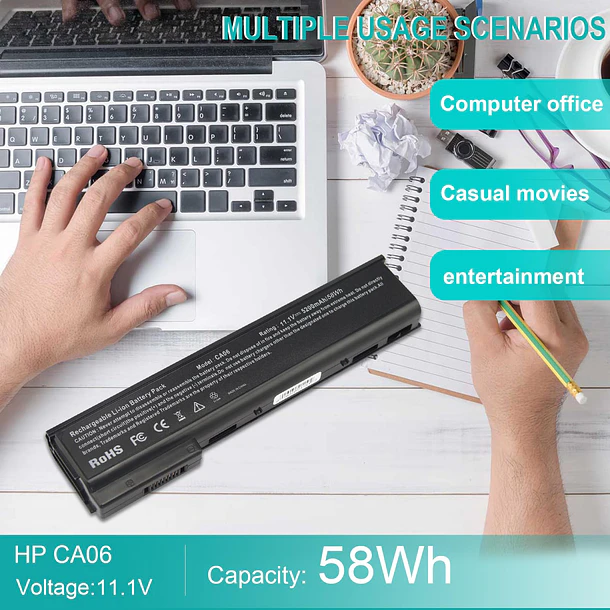 Batería de Repuesto CA06 para HP CA06 Notebook Battery HP ProBook 640 645 650 655 - Fancy Buying 6