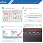Batería de Repuesto WA03XL para HP Pavilion X360 15-BK 15-BR 15-BR001TX Series 916367-421 916812-055 916367-541 - AURUNHO 4