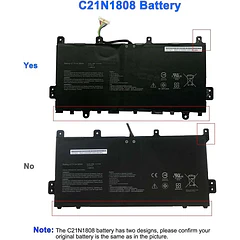 Batería de Repuesto C21N1808 para Chromebook C423 C523 C423NA C523NA C423NA-EB C423NA-BZ C523NA-A2 C423NA-RH91T-CB C523NA-DH02 - Powerforlaptop