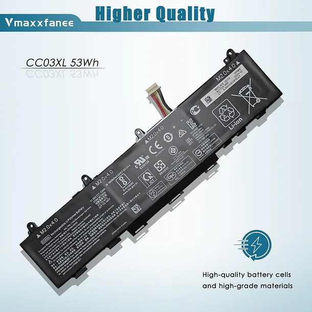 Batería de Repuesto CC03XL para HP EliteBook 830 835 840 845 G7 G8 Probook 635 - Vmaxxfanee 3