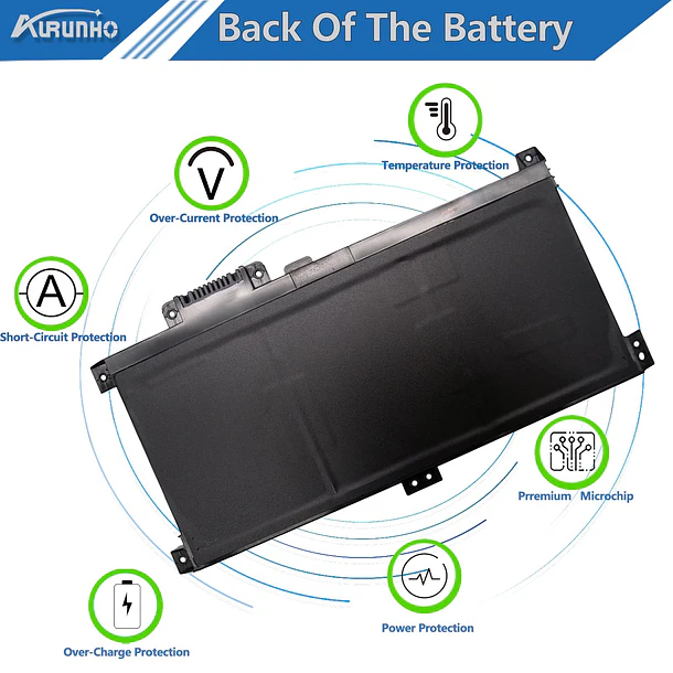 Batería de Repuesto WA03XL para HP Pavilion X360 15-BK 15-BR 15-BR001TX Series 916367-421 916812-055 916367-541 - AURUNHO 6