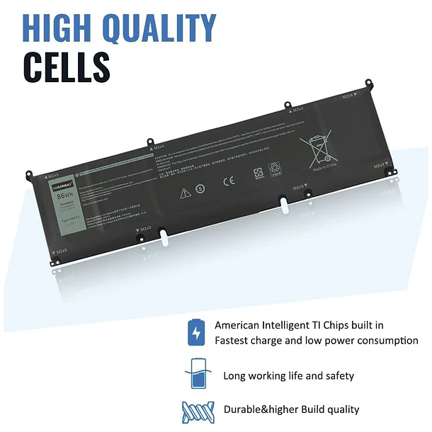 Batería de Repuesto 69KF2 para Dell Latitude 13 5320 7320 14 7420 15 7520 P134G001 - LUSONBAY 2
