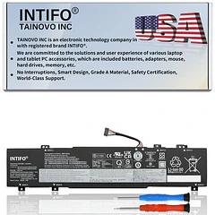 Batería de Repuesto L22X3PF2,L22C3PF2 para Lenovo V14 V15 G4 AMN IAN G5 IRL IdeaPad Slim - INTIFO