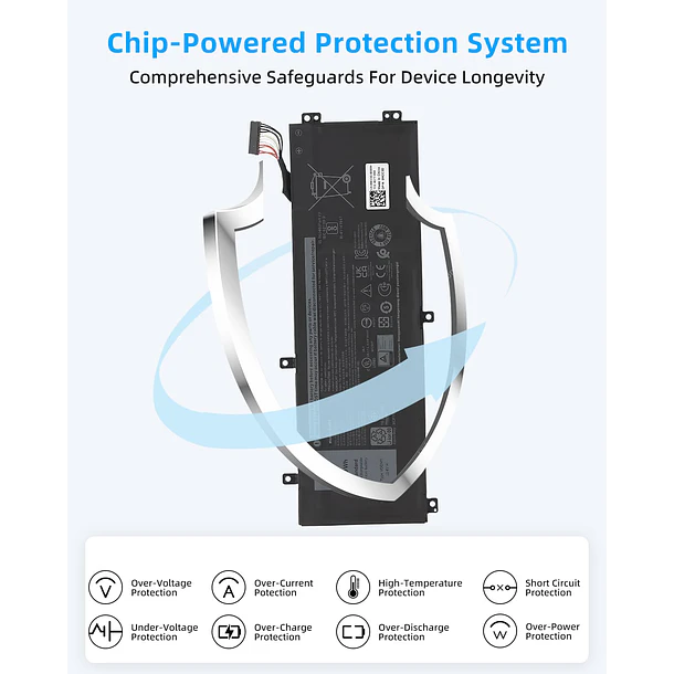 Batería de Repuesto GK5KY para Dell G7 17 7700 P46E P46E001 Series Notebook NCC3D 0NCC3D - Jbery 4