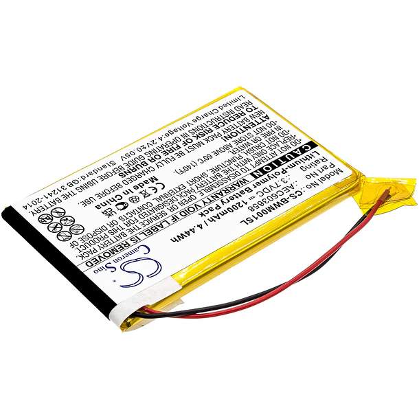 Batería de Repuesto CS-BWM001SL para BW Gasalert Microclip Gas Detecto GasAlert Micro Clip XL MC-XW00-Y - BCXY 2