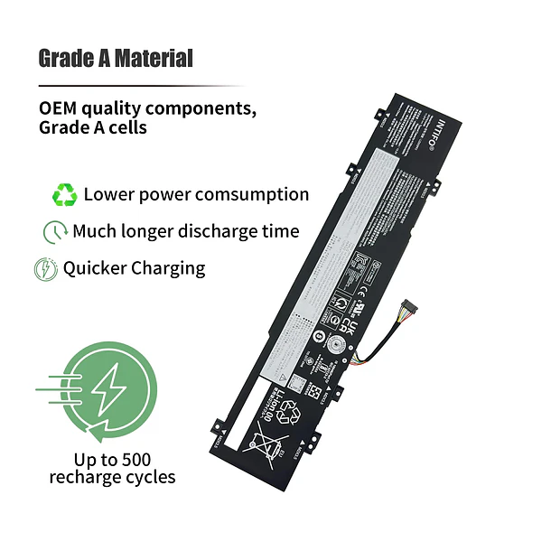 Batería de Repuesto L22X3PF2,L22C3PF2 para Lenovo V14 V15 G4 AMN IAN G5 IRL IdeaPad Slim - INTIFO 4