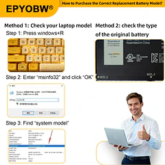 Batería de Repuesto 8WP5J para diversos equipos compatibles según modelo 8WP5J - EPYOBW