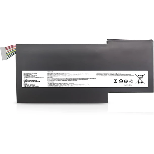 Batería de Repuesto BTY-M6K Batteries para MSI Stealth Pro GF63 GF65 GF75 GS63VR GS73VR 7RG 7RG-005