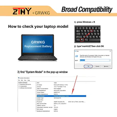 Batería de Repuesto YRDD6 para Dell Latitude 3340 3440 3450 3540 - GRWKG