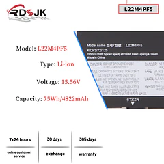 Batería de Repuesto C31N2201 para Lenovo IdeaPad Pro 5 16IRH8 16APH8 16ARP8 Yoga Pro 9