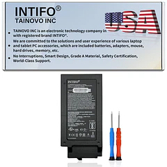 Batería de Repuesto Getac S410/ para Getac S410 Notebook PC Series 441876800002 242876800002 GBM6X2 [11.1V 4200mAh - INTIFO