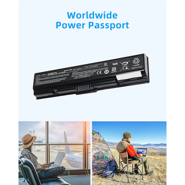 Batería de Repuesto GK5KY para Toshiba A200 A210 A300 A350 A355 L300 L305 L450 L500 - Jbery 6