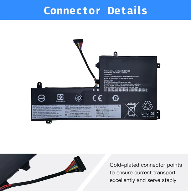 Batería de Repuesto L17C3PG2 para Lenovo Legion Y530-15ICH Y7000 2019 1060 Y7000-2019-PG0 Y540-15IRH-PG0 Y7000P Series - NBULBL 3