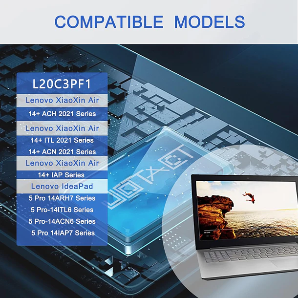 Batería de Repuesto L20C3PF1 para Lenovo XiaoXin Air 14+ ACH 14+ ITL 14+ ACN 2021 - JOTACT 3