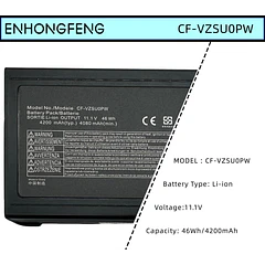 Batería de Repuesto CF-VZSU0PW para Panasonic TOUGHBOOK CF-54 CF-54F0961NE CF54 CF-VZSU0LW CF-VZSU0PR CF-VZSU0GW CF-VZSUOPW CF-VZSU0GJS