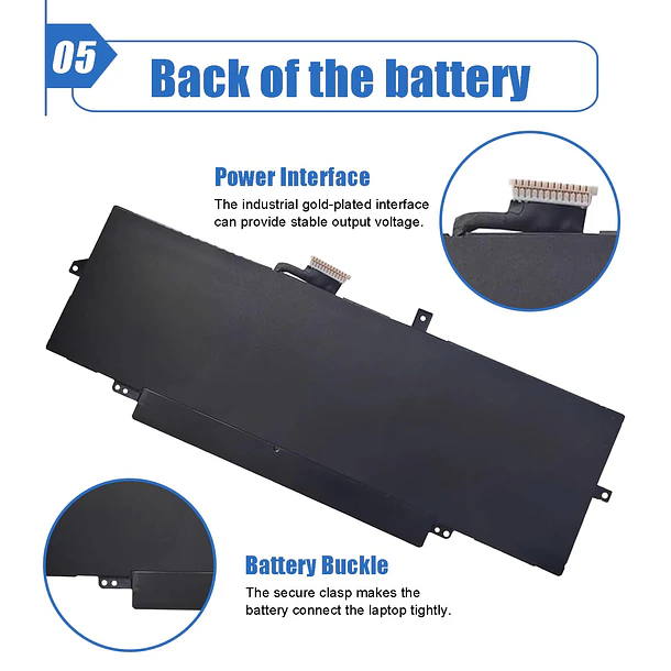 Batería de Repuesto 47XV3 para Dell Latitude 9330 2-in-1 Latitude 9330 Series 047XV3 GK1M0 0GK1M0 - Dentsing 6