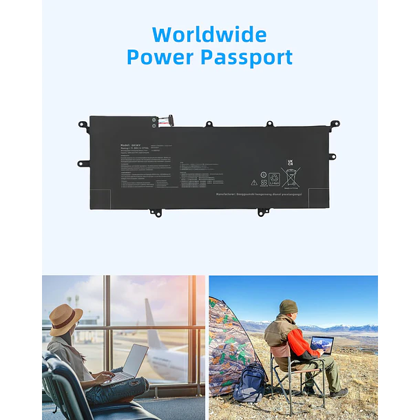 Batería de Repuesto GK5KY para Asus for ZenBook for Flip 14 UX461UA 1A E1012R E1072T - Jbery 6