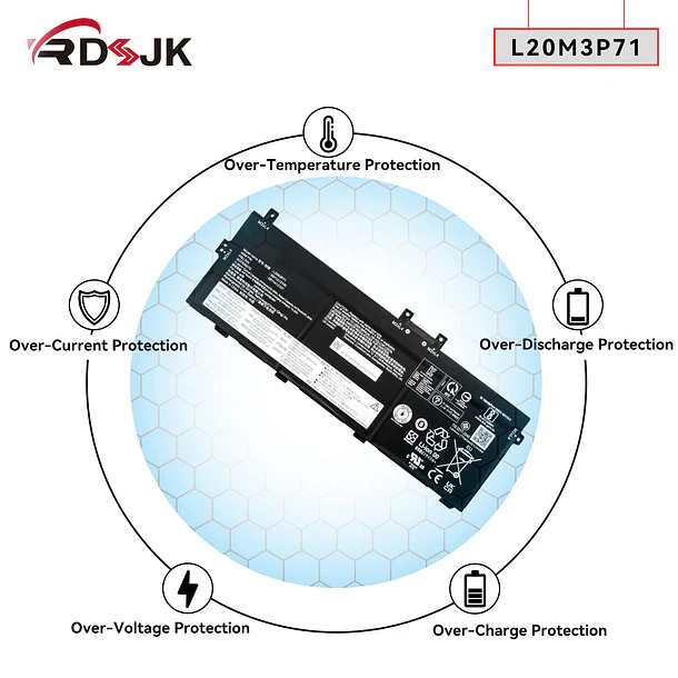 Batería de Repuesto B41N1711 para Lenovo ThinkPad X13 Yoga 2nd 2021 3rd Gen 2022 P16 6