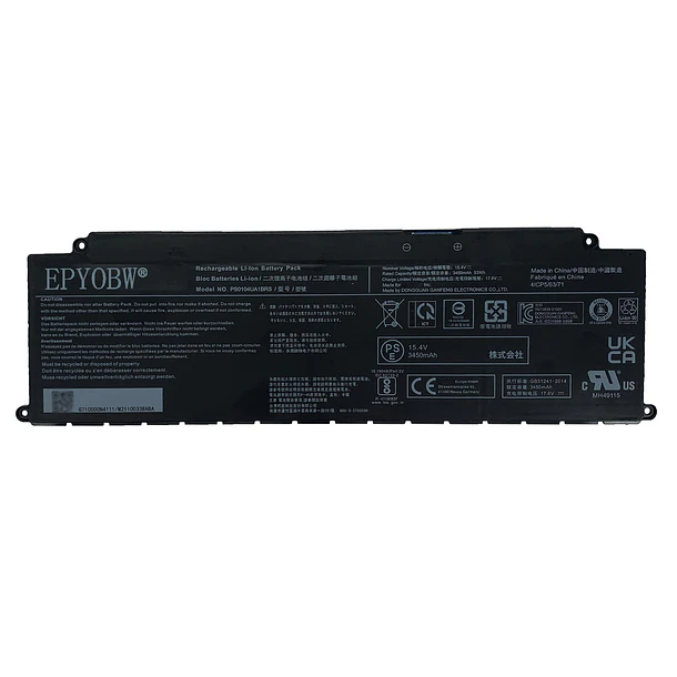 Batería de Repuesto PS0104UA1BRS para Toshiba Dynabook Tecra A40-J A50-J Series G71C000ML110 P000834200 - EPYOBW 1